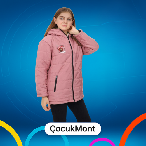 TOPTAN ÇOCUK MONTU 6-15 YAŞ KIZ ÇOCUK